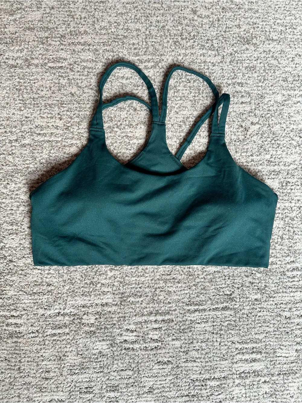 Fabletics Principal Low Impact Bra in Deep Sea Green
